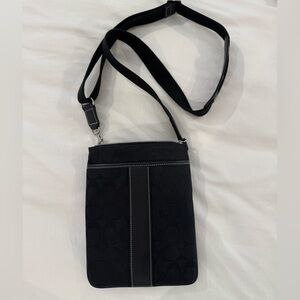 Coach Black Crossbody Bag Minimalist Design